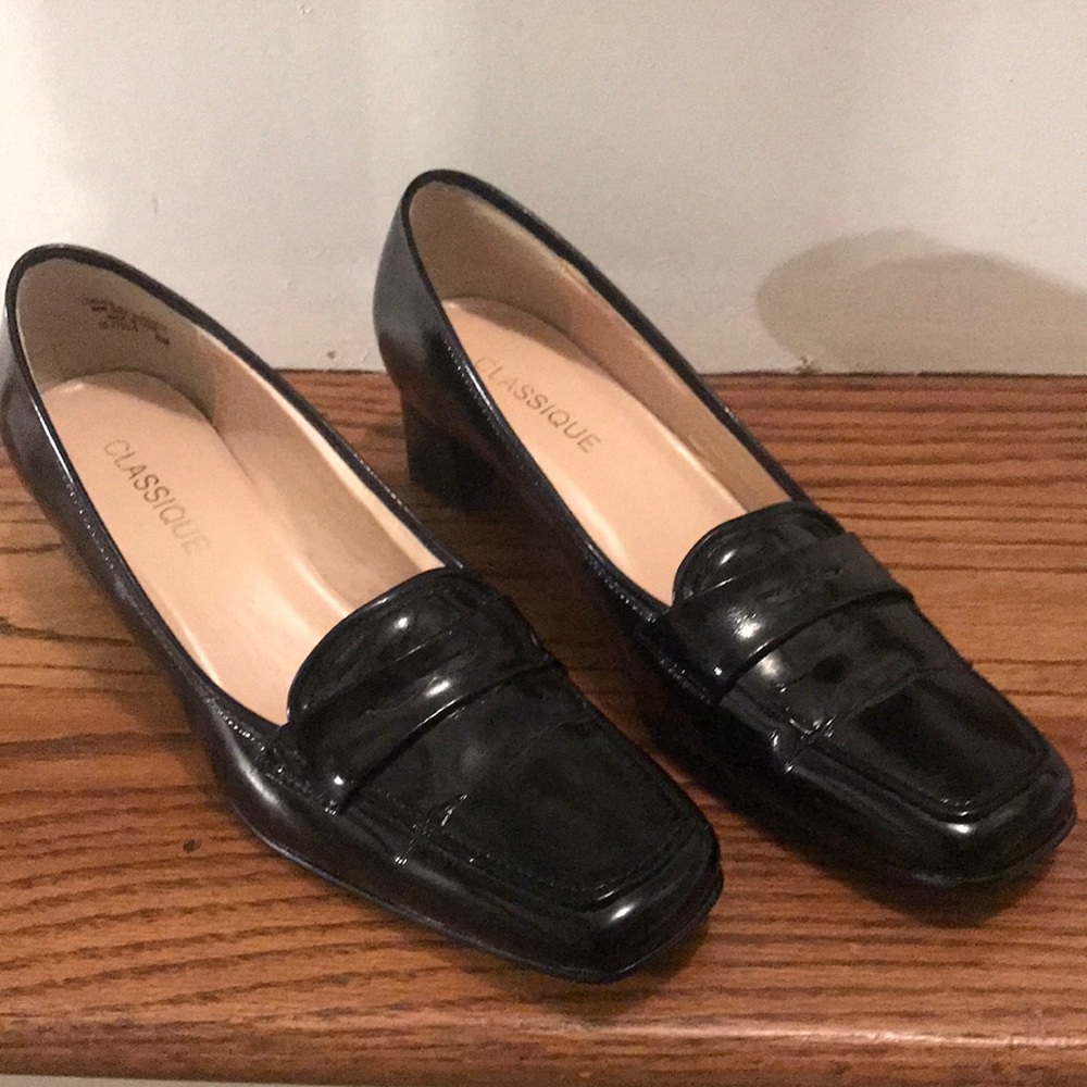 Classique Black Patent Heels 8.5